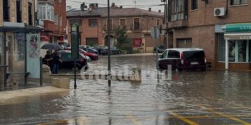 Inundaciones en Marchamalo: Cierre de la piscina cubierta y caos en las calles tras la tromba de agua