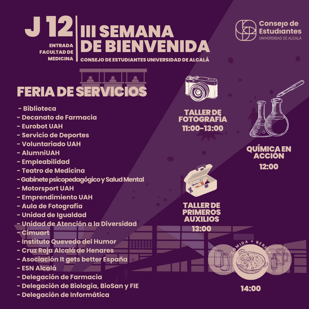 III Semana de Bienvenida UAH 2024: Actividades y Servicios para Nuevos Estudiantes