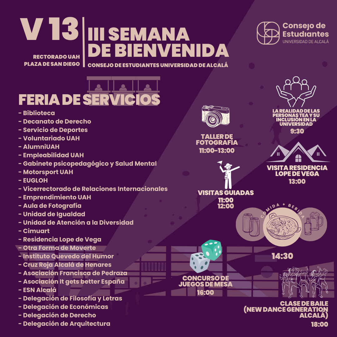 III Semana de Bienvenida UAH 2024: Actividades y Servicios para Nuevos Estudiantes