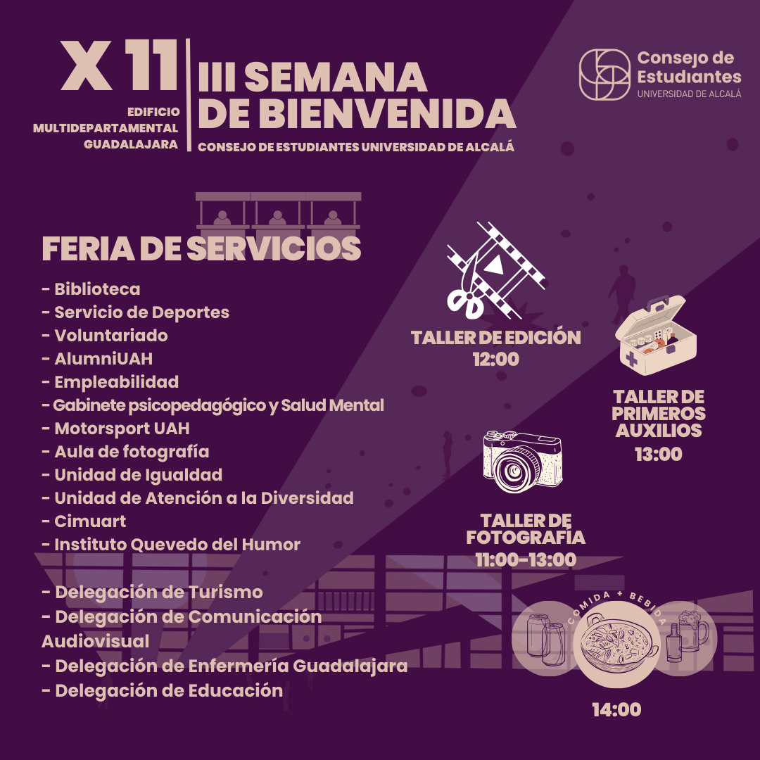 III Semana de Bienvenida UAH 2024: Actividades y Servicios para Nuevos Estudiantes