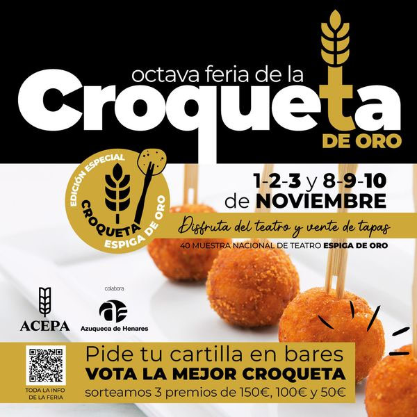 Azuqueca celebra la VIII Feria de la Croqueta con sabores únicos este noviembre