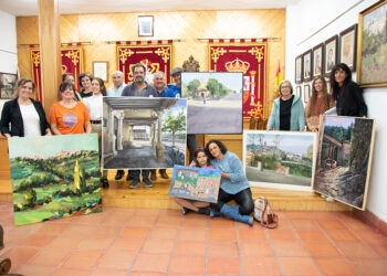 ‘Pórtico de luz’ de Pedro Cebrián gana el primer premio del XXXIII Certamen Internacional de Pintura Rápida de Horche 2024