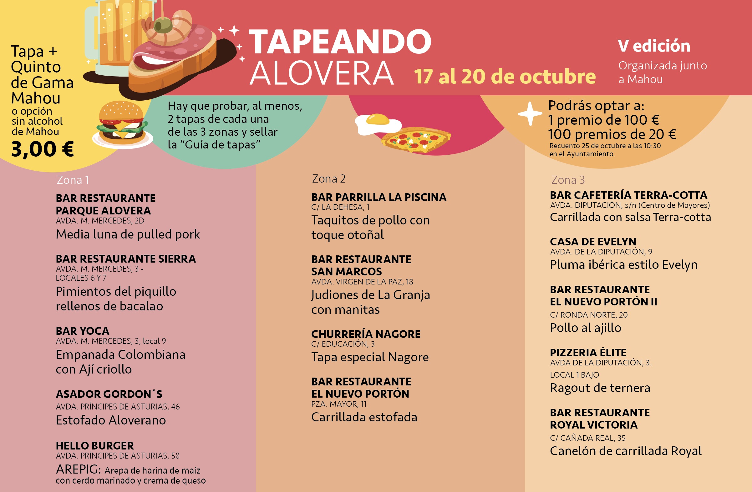 Disfruta de la Ruta de la Tapa en Alovera: Catorce Establecimientos, Premios y Más