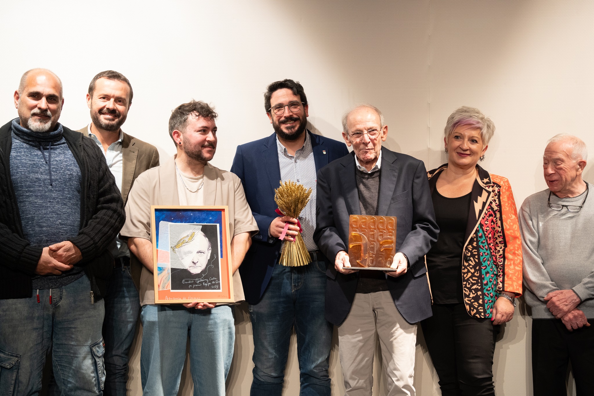 Emilio Gutiérrez Caba recibe el I Premio Espiga de Oro en Azuqueca de Henares