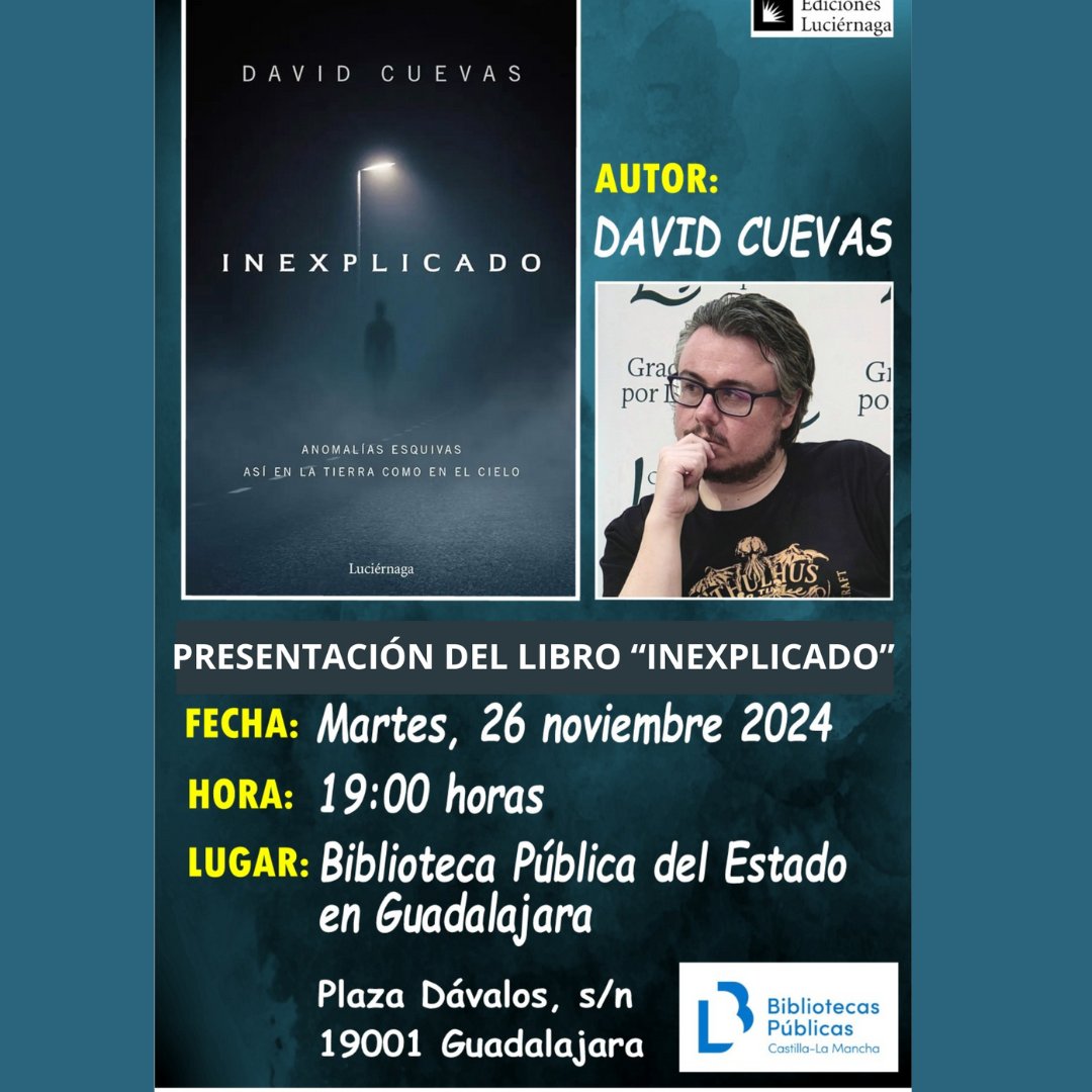 David Cuevas presenta Inexplicado: Casos OVNI, fenómenos poltergeist y otros misterios inéditos