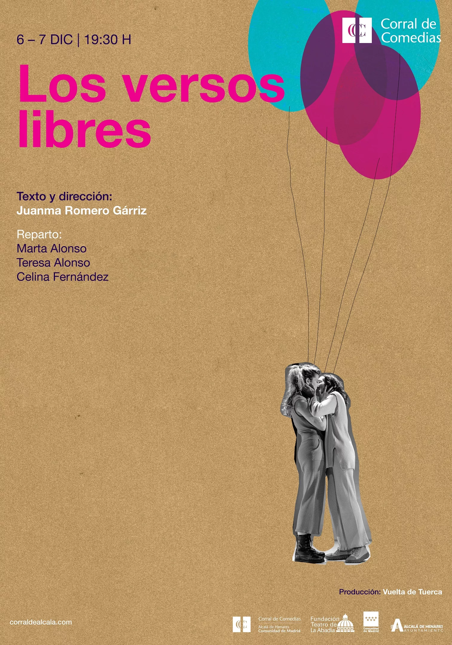 "Los versos libres": obra sobre 50 años de historia LGTBIQ+ llega al Corral de Comedias de Alcalá