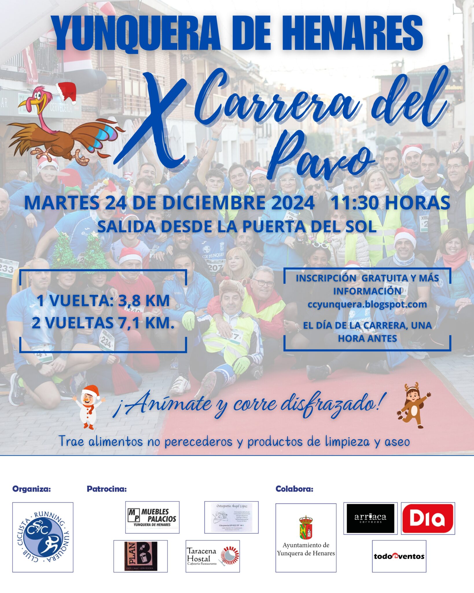 X Carrera del Pavo en Yunquera: Deporte, Solidaridad y Diversión el 24 de Diciembre