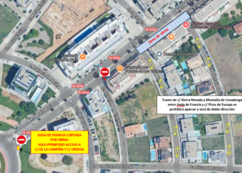 Corte de tráfico en la Avenida de Francia de Guadalajara los días 23 y 24 de enero