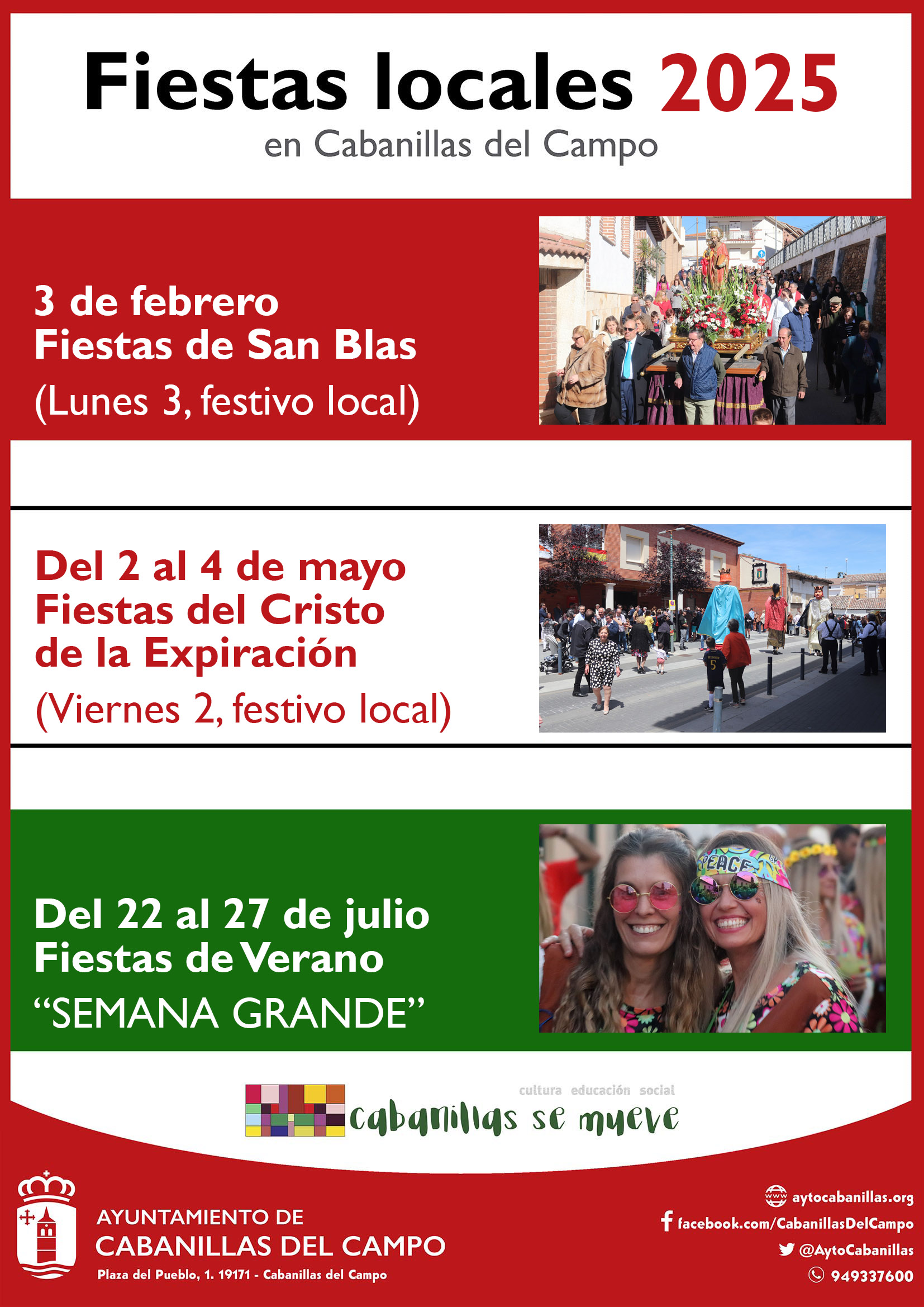 Calendario de Fiestas Locales 2025 en Cabanillas del Campo: Fechas, Tradiciones y Eventos Destacados