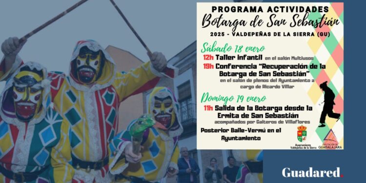 Recuperación de la Botarga de San Sebastián en Valdepeñas de la Sierra