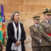 La alcaldesa de Guadalajara entrega la Corbata de Bandera de la Ciudad al Parque de Ingenieros en un emotivo acto militar