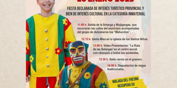 La Botarga Infantil Regresa a Málaga del Fresno: Tradición y Fiesta en la Virgen de la Paz 2025