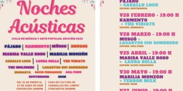 Noches Acústicas de Cabanillas 2025. Cartel