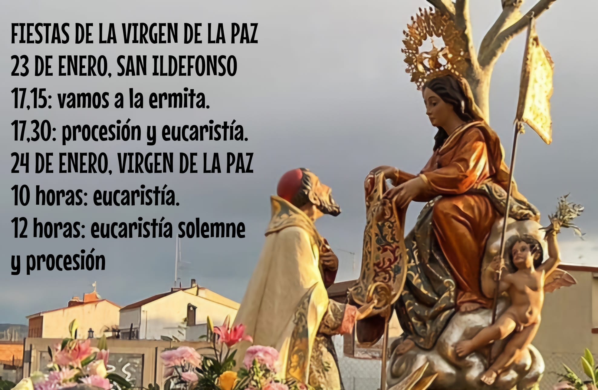 Fiestas de la Virgen de la Paz en Alovera 2025: Música, Tradición y Gastronomía del 21 al 26 de enero