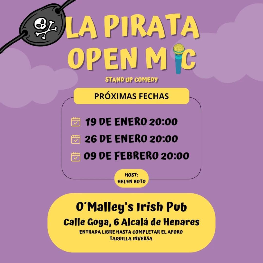 Pirata Open Mic con Helen Boto