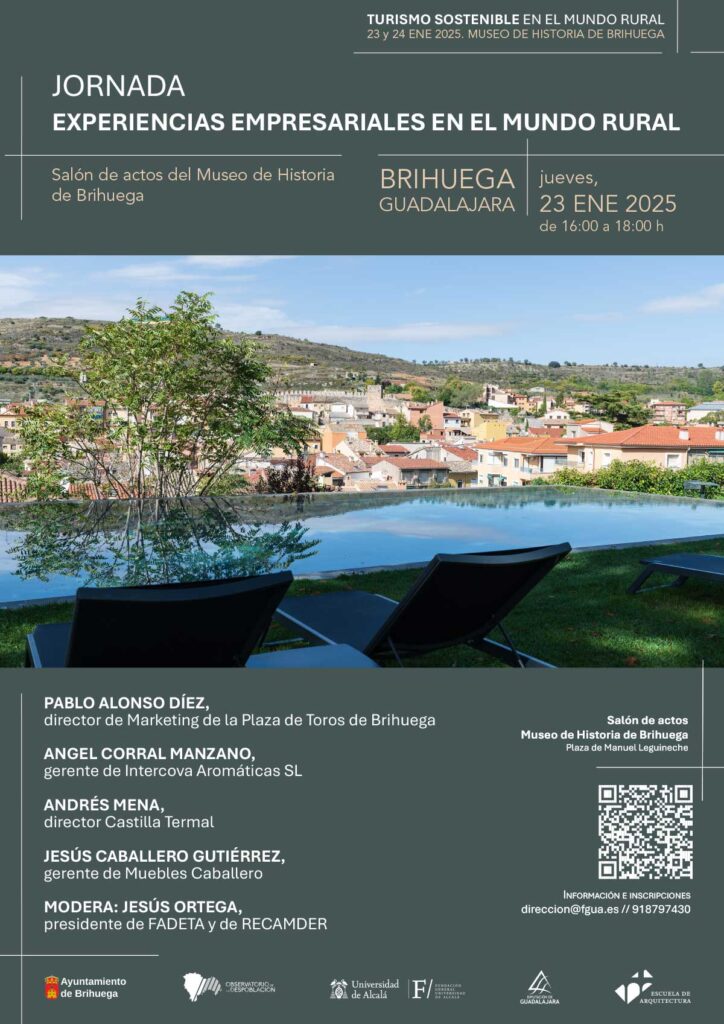 Brihuega, referente en turismo rural sostenible: Jornadas sobre el futuro del turismo en el medio rural con la Universidad de Alcalá de Henares