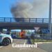 Camion ardiendo en Guadalajara