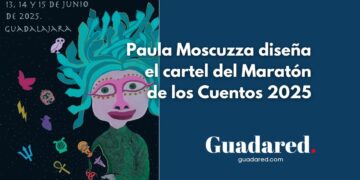Cartel del Maratón de los Cuentos 2025: Paula Moscuzza y su homenaje a la mitología