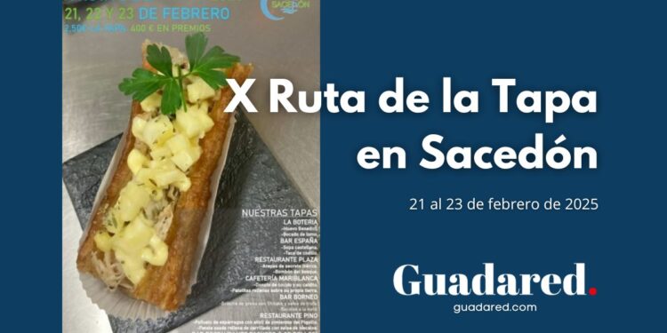 X Ruta de la Tapa en Sacedón: Disfruta de las mejores tapas del 21 al 23 de febrero de 2025