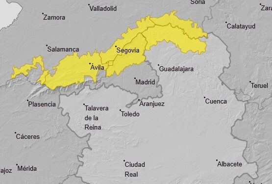 Aviso meteorológico en Guadalajara: riesgo de nevadas en la Serranía y la Alcarria