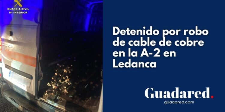 La Guardia Civil de Trillo detiene a un hombre por el robo de 1.500 kg de cable de cobre en Ledanca