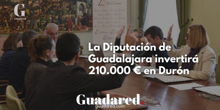 La Diputación de Guadalajara financia la construcción de un muro de contención en Durón con una inversión de 210.000 €