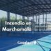 Incendio en Marchamalo: Dos jóvenes afectados por humo en la caseta de pádel