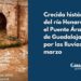 Crecida histórica del río Henares en el Puente Árabe de Guadalajara por las lluvias de marzo