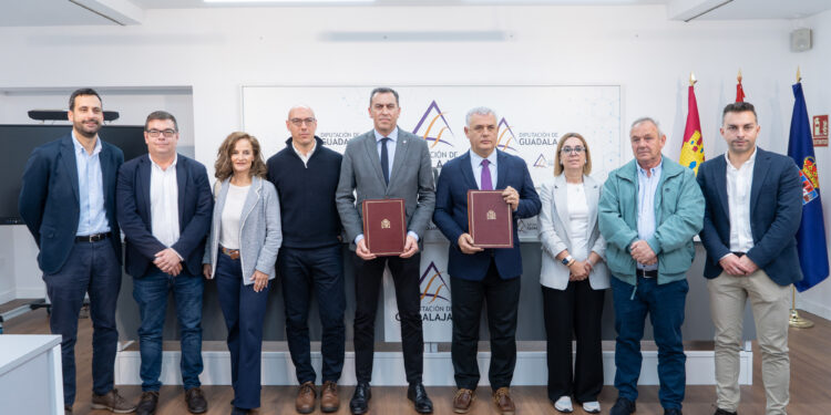 Convenio entre la Diputación de Guadalajara y la CHT para la conservación y mantenimiento de cauces en municipios de la provincia