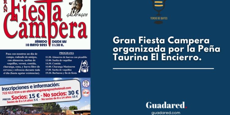 La Peña Taurina El Encierro de Galápagos organiza su gran jornada campera