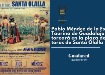 Pablo Méndez, de la Escuela Taurina de Guadalajara, actuará en la becerrada de Santa Olalla