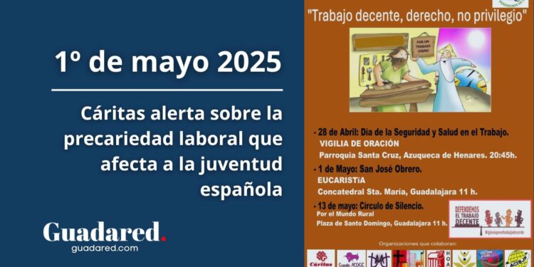 Cáritas exige trabajo digno y futuro para la juventud en el Día Internacional de los Trabajadores
