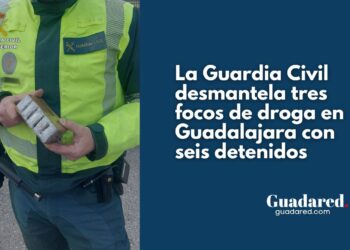 Detenidas seis personas por tráfico de drogas en Guadalajara: un kilo de hachís y cocaína incautados por la Guardia Civil