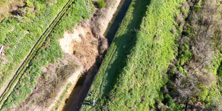 La Comunidad de Regantes del Canal del Henares pide ayuda urgente por el colapso de un talud que retrasa la campaña de riego