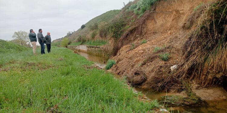 La Comunidad de Regantes del Canal del Henares pide ayuda urgente por el colapso de un talud que retrasa la campaña de riego