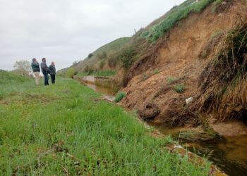 La Comunidad de Regantes del Canal del Henares pide ayuda urgente por el colapso de un talud que retrasa la campaña de riego