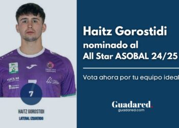 Haitz Gorostidi, del BM Guadalajara, entre los candidatos al Equipo Estrella ASOBAL 24/25