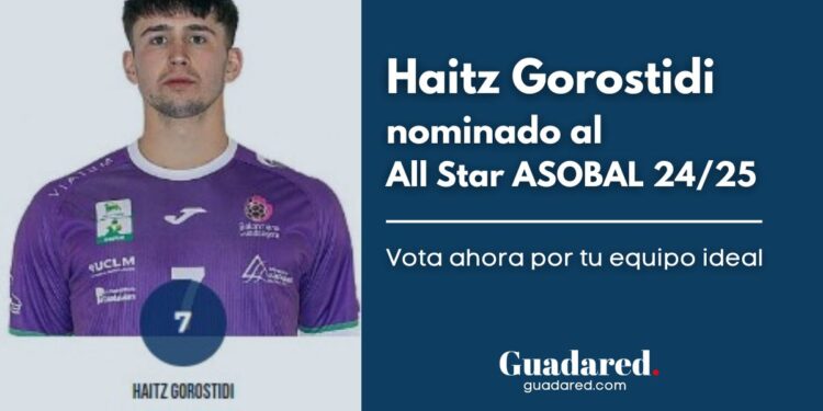 Haitz Gorostidi, del BM Guadalajara, entre los candidatos al Equipo Estrella ASOBAL 24/25