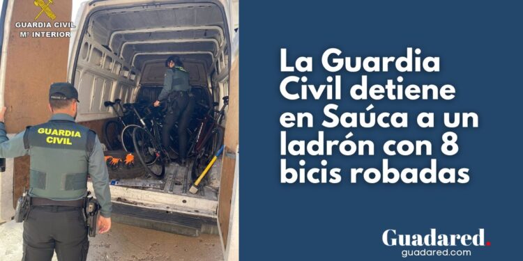Detenido en Saúca con bicicletas robadas valoradas en 33.000 euros tras un robo en Rivas-Vaciamadrid