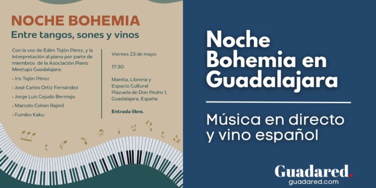 Noche Bohemia en Guadalajara: música en directo y vino español en Mareta