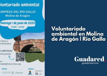 Voluntariado ambiental en Molina de Aragón: limpieza del río Gallo el 1 de junio con la Asociación Micorriza