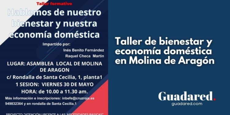 Taller de bienestar y economía doméstica en Molina de Aragón | Cruz Roja