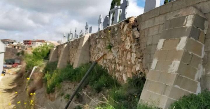 La Diputación invierte 600.000 € para estabilizar el muro del cementerio de Driebes