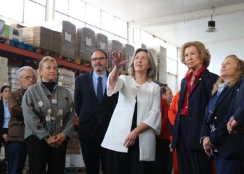 Doña Sofía visita el Banco de Alimentos de Guadalajara