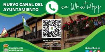 El Ayuntamiento de Chiloeches lanza un canal de WhatsApp para informar a sus vecinos en tiempo real