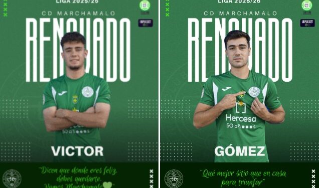 Miguel Gómez y Víctor Martín renuevan con el CD Marchamalo para la temporada 2025-26