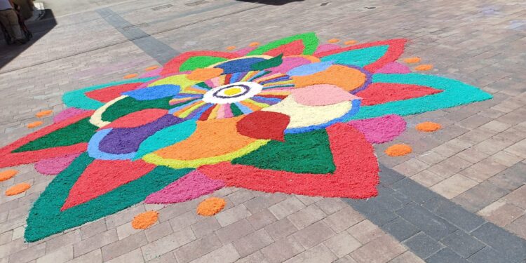 Corpus Christi 2025 en Albalate de Zorita: alfombras de sal, altares y devoción popular