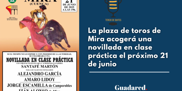 Alejandro García e Izan Alonso, de la Escuela Taurina de Guadalajara, torearán en Mira el 21 de junio