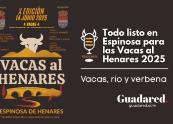 Vacas al Henares 2025 en Espinosa: suelta de vacas, música y tradición junto al río