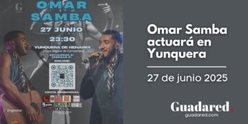 Concierto de Omar Samba en Yunquera de Henares el 27 de junio por las Fiestas de San Pedro
